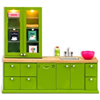 Lundby 60.2077.00 - Fregadero y lavavajillas- Mini muñeca con Accesorios